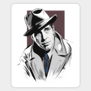 Humphrey Bogart - An illustration by Paul Cemmick Magnet